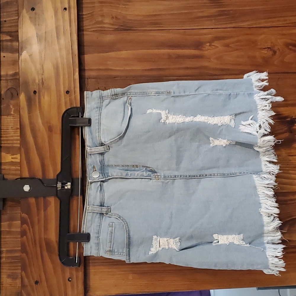 Mini skirt, denim